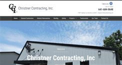 Desktop Screenshot of christnercontracting.com