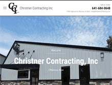 Tablet Screenshot of christnercontracting.com